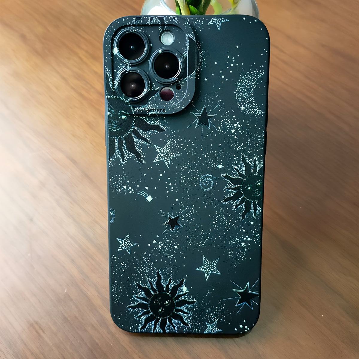 Universal Fit Imitation Star Sky Graphic TPU Soft Phone Case for iPhone 14/13/12/11 Series, Including Plus and Pro Models, with Shock-Absorbing Protection and Vibrant Graphic Design