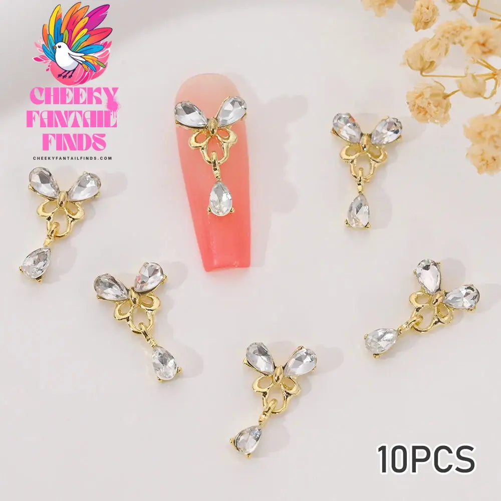 3D Pink/Red Lips Love Valentine Nail Charms Sweet Lover Heart Alloy Design Jewelry Nails Art Manicure Decoration Accessories Cheeky Fantail Finds
