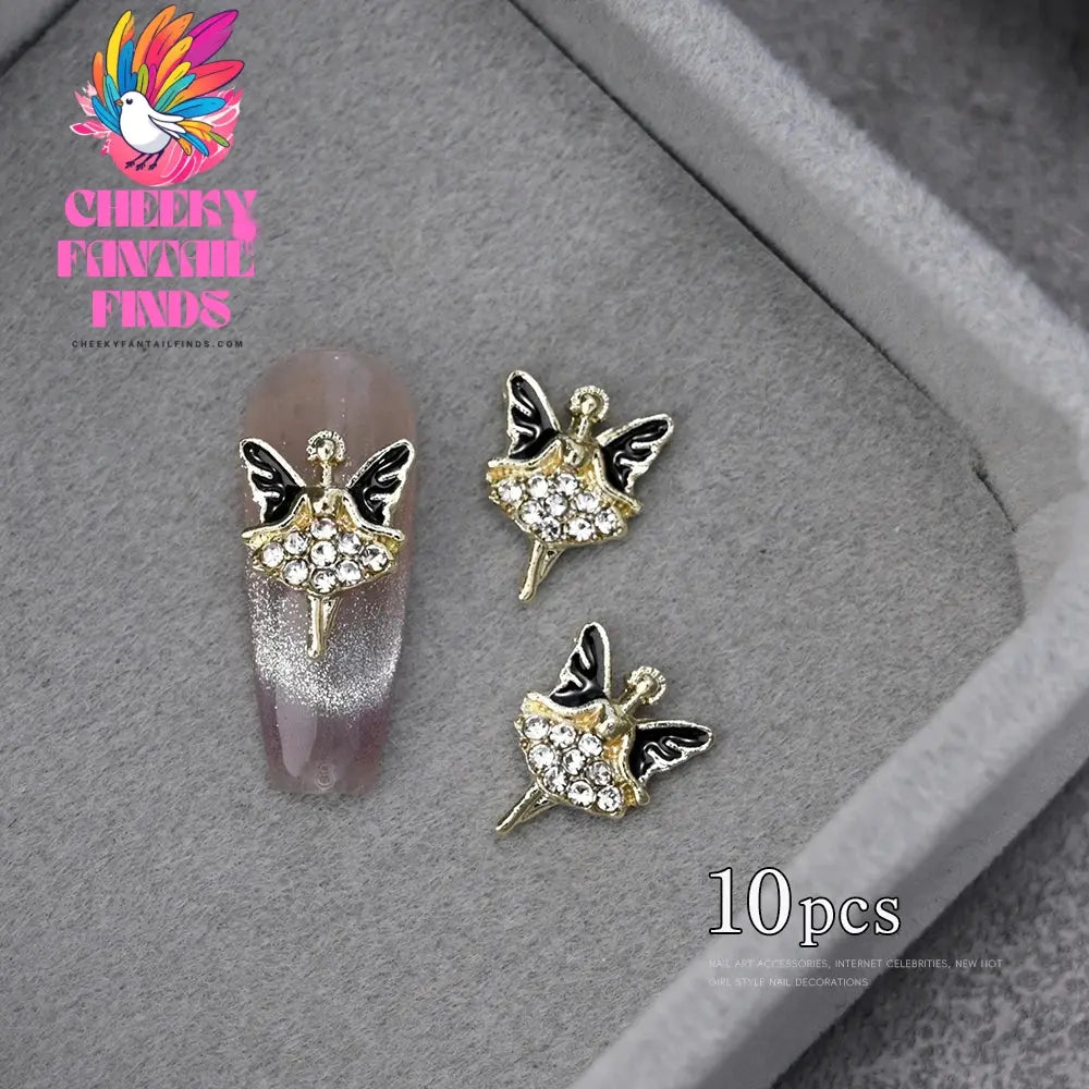 3D Pink/Red Lips Love Valentine Nail Charms Sweet Lover Heart Alloy Design Jewelry Nails Art Manicure Decoration Accessories Cheeky Fantail Finds