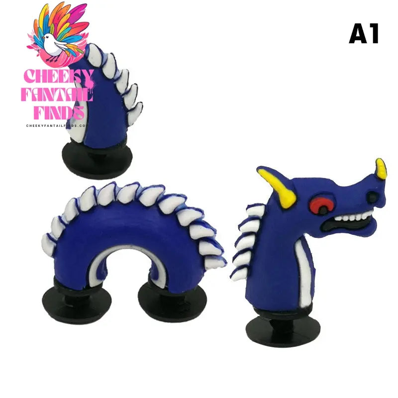 3D Three-dimensional Cartoon Accessories PVC Soft Rubber Shoe Buckles Cheeky Fantail Finds