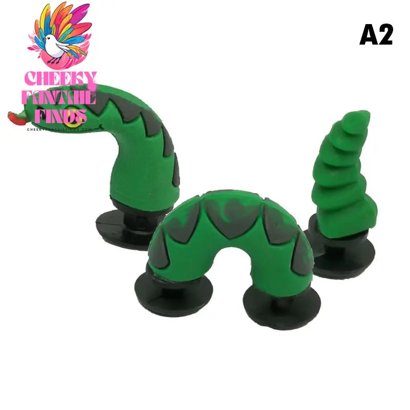 3D Three-dimensional Cartoon Accessories PVC Soft Rubber Shoe Buckles Cheeky Fantail Finds