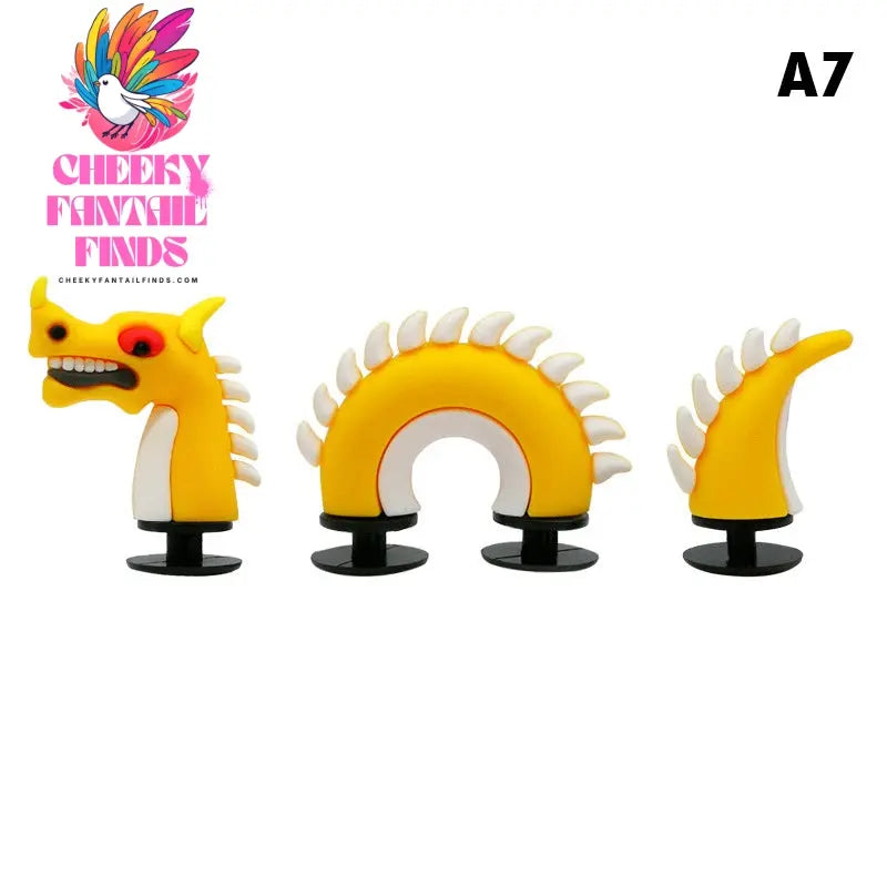 3D Three-dimensional Cartoon Accessories PVC Soft Rubber Shoe Buckles Cheeky Fantail Finds