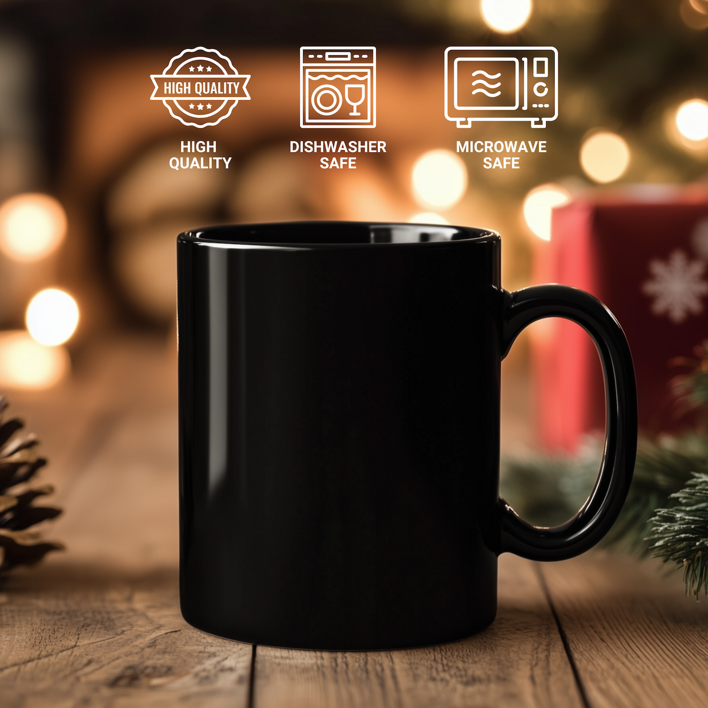 Washington Gifts from Friends and Family - Funny Quote Black Coffee Mug, Father's Day Unique Gifts for Men - Additional