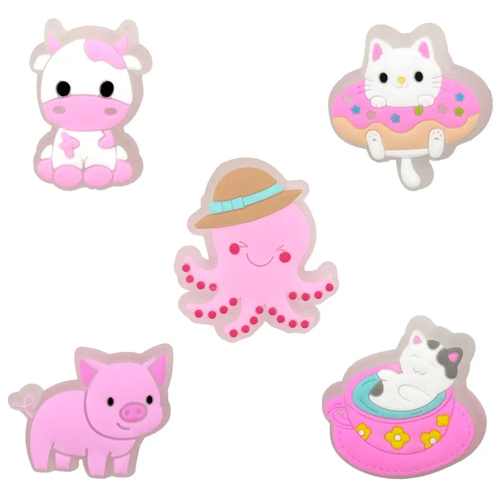 5pcs LED Shoe Charms Lighted Pins for Kids Gifts Glowing Gamepad Shoe Accessories Decorations for Sandals Clog Buckles Ornaments - Cheeky Fantail Finds