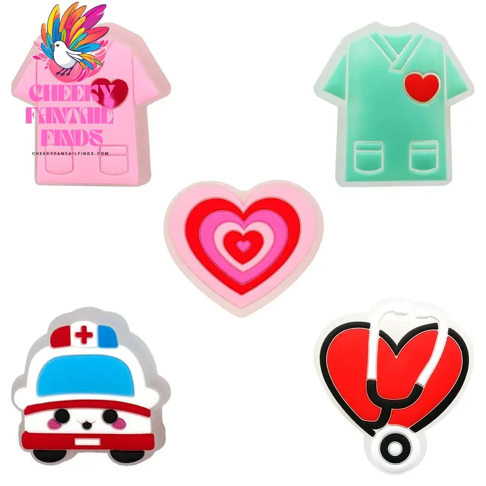 5pcs LED Shoe Charms for Kids Luminous Duck Cat Gamepad Pink Cat Shoe Accessories Pins Women Men Fashion Buckle Shoe Decoration - Cheeky Fantail Finds