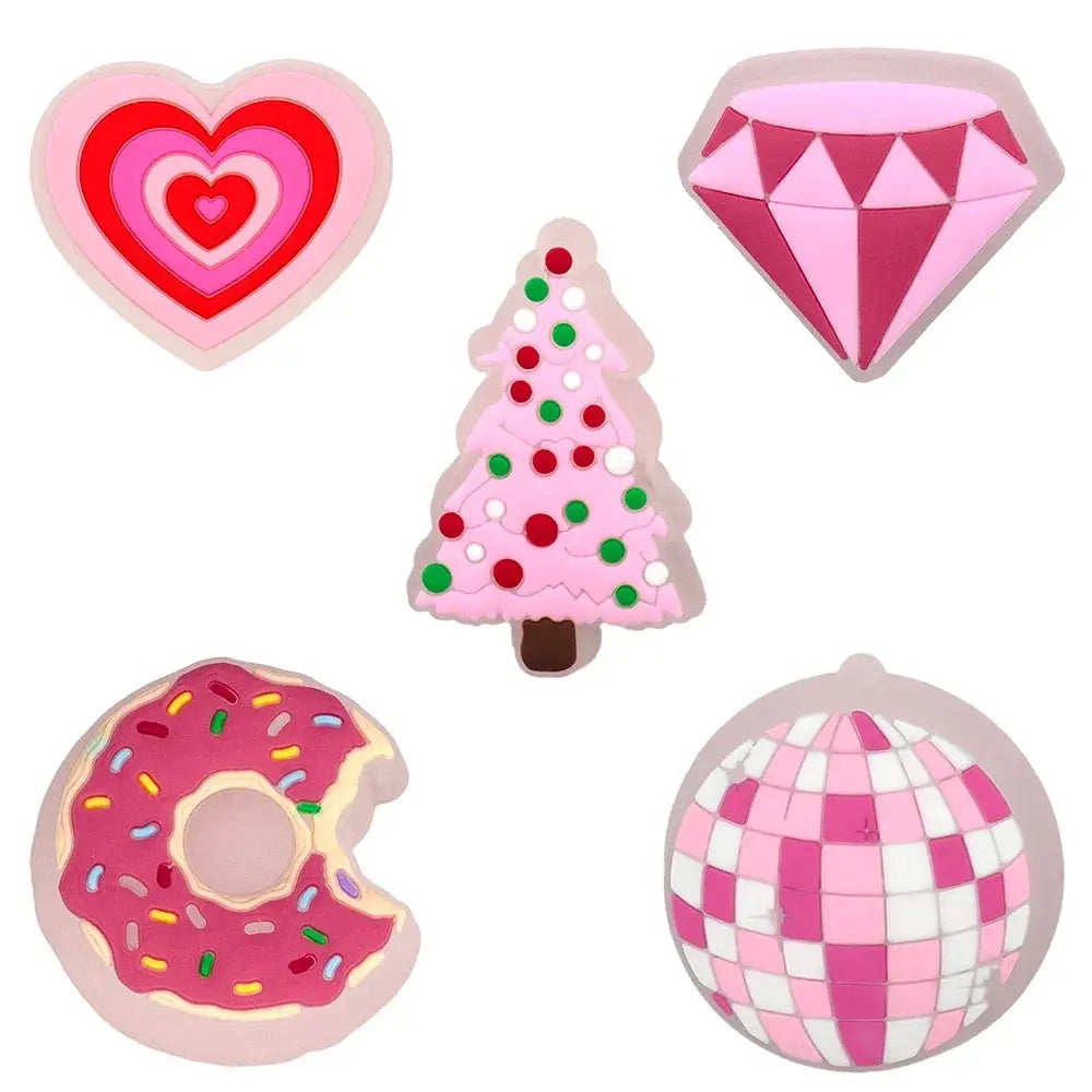 5pcs LED Shoe Charms for Kids Luminous Duck Cat Gamepad Pink Cat Shoe Accessories Pins Women Men Fashion Buckle Shoe Decoration - Cheeky Fantail Finds