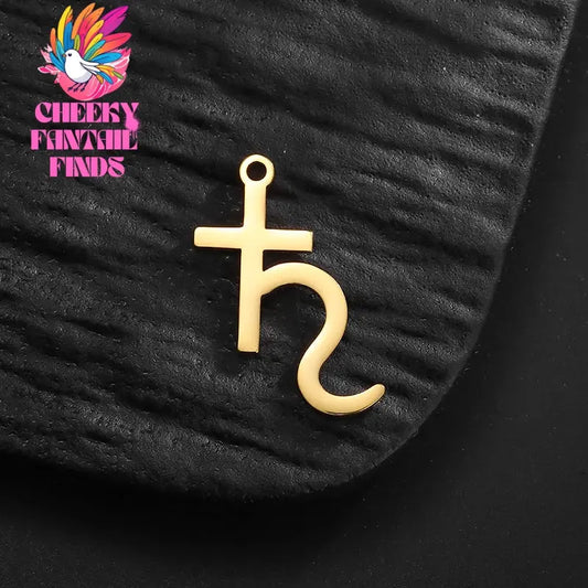 5pcs/Lot Dainty Saturn Symbol Planet Charm Pendant for Stainless Steel Charm Bracelet Necklace Jewelry Making DIY Crafts Cheeky Fantail Finds