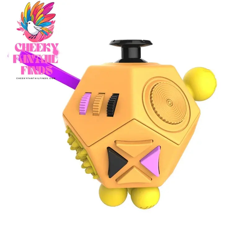 6/12 Sides Cube Decompression Toy Rainbow Stress Relief Autism ADHD OCD Anxiety Sensory Toys Fingertip Desk Toy for Kids Adult Cheeky Fantail Finds