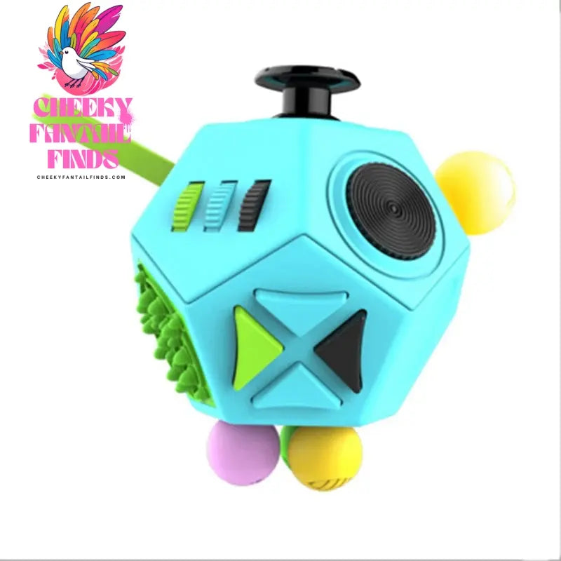 6/12 Sides Cube Decompression Toy Rainbow Stress Relief Autism ADHD OCD Anxiety Sensory Toys Fingertip Desk Toy for Kids Adult Cheeky Fantail Finds