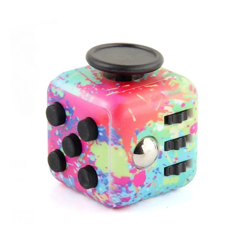 6/12 Sides Cube Decompression Toy Rainbow Stress Relief Autism ADHD OCD Anxiety Sensory Toys Fingertip Desk Toy for Kids Adult Cheeky Fantail Finds
