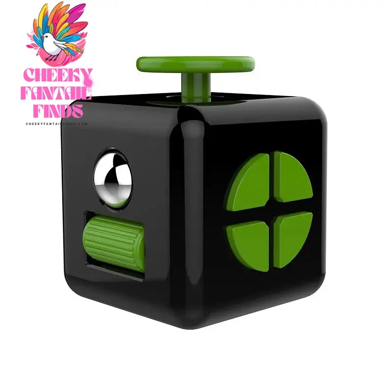 6/12 Sides Cube Decompression Toy Rainbow Stress Relief Autism ADHD OCD Anxiety Sensory Toys Fingertip Desk Toy for Kids Adult Cheeky Fantail Finds