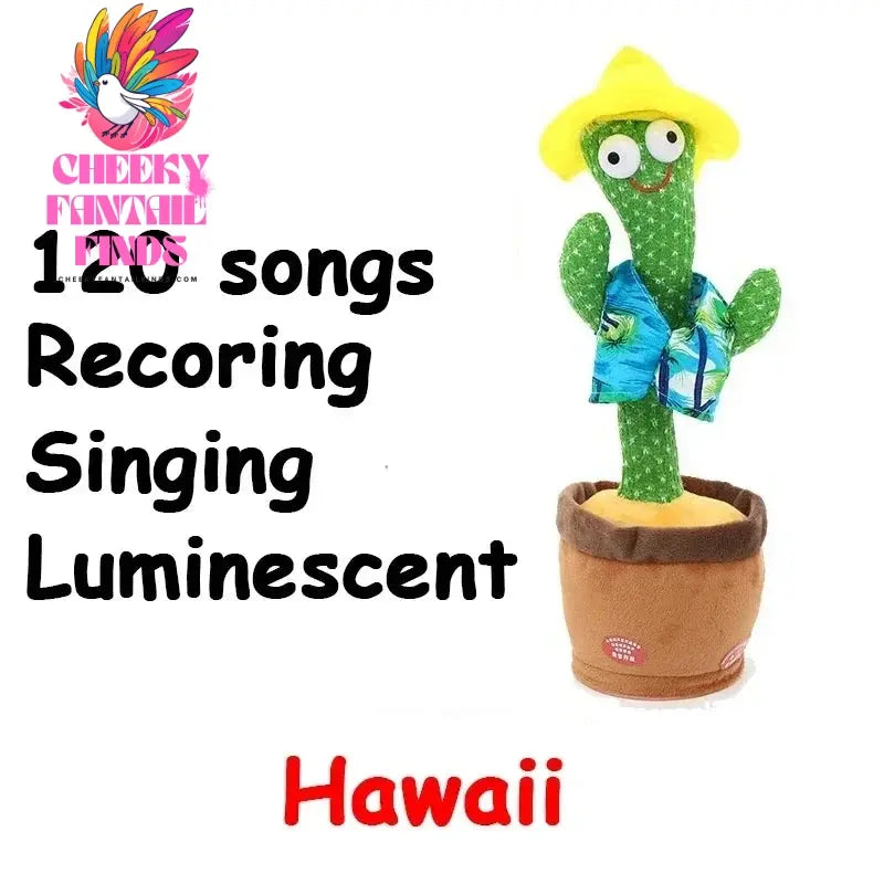 A Talking Cactus Toy That Can Be Charged, Recorded, and Repeated. Suitable for Spanish, English, and Arabic Voice Changer Cheeky Fantail Finds