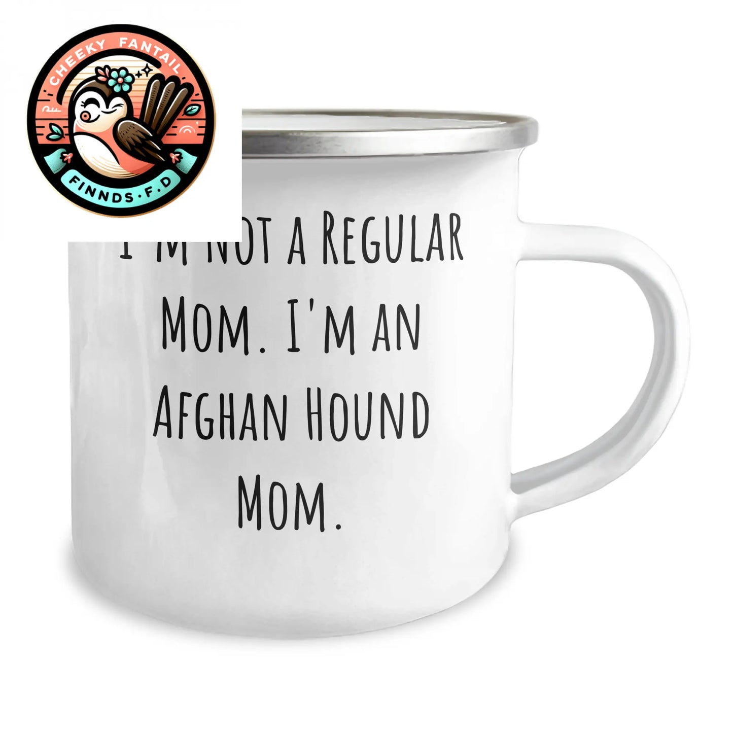Afghan Hound Dog Mom Funny Camping Mug Gifts for Men from Family, I'm Not A Regular Mom. I'm An Afghan Hound Mom. - Father's Day Unique Gifts - Image 2