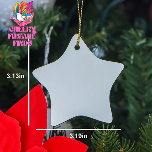 Alaska's Star Ornament, Someone In Alaska Loves Me, Ideal Gift for Christmas, Durable MDF Material, Vibrant Print, Star Shaped, 3.25'' tall, 1/8'' thick (150-200 characters in total) - Image 2