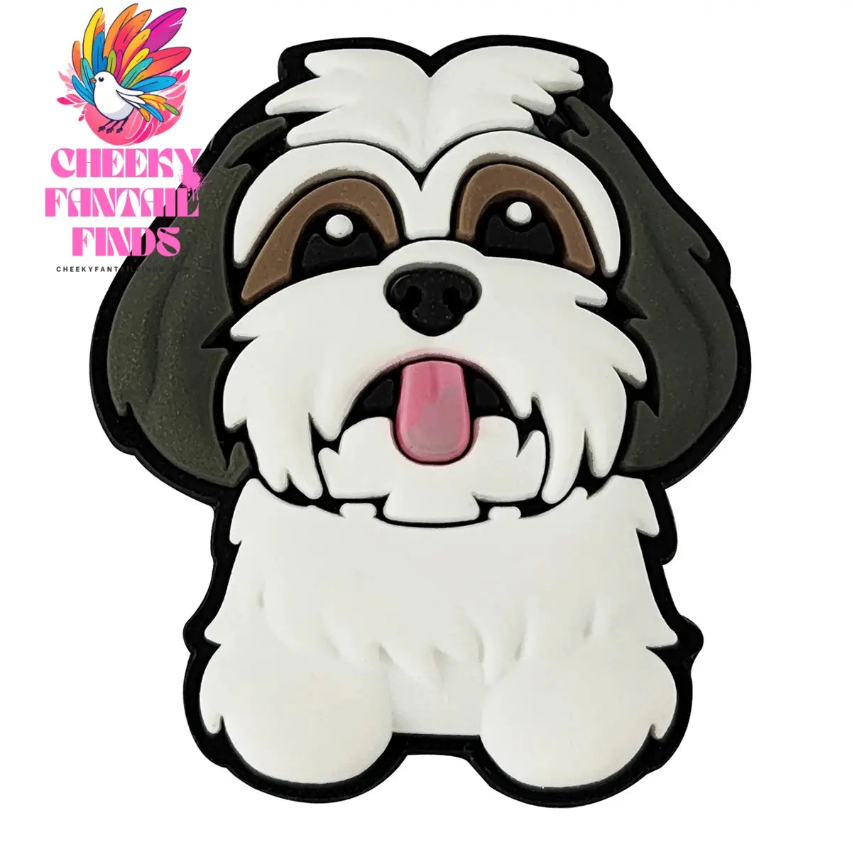 Animals Cute Dog Shoe Charms for Shoe Accessories Decoration Pin Bracelet Wristband DIY Kids Women Gifts Cheeky Fantail Finds