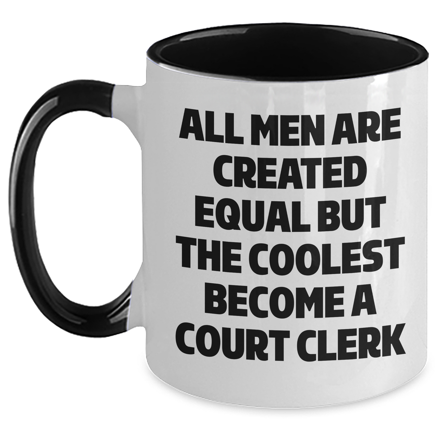 Funny Court Clerk Gifts from Men, Court Clerk Unique Two Tone Coffee Mugs for Court Clerks, Father's Day Unique Gifts for Men - Main