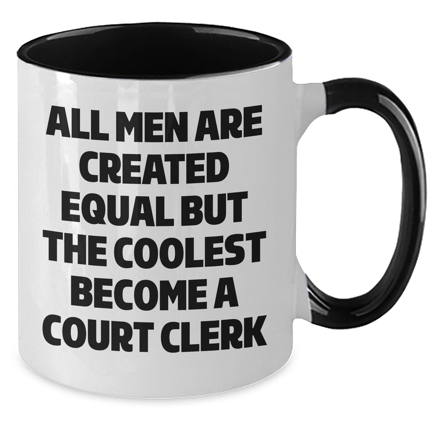 Funny Court Clerk Gifts from Men, Court Clerk Unique Two Tone Coffee Mugs for Court Clerks, Father's Day Unique Gifts for Men - Additional