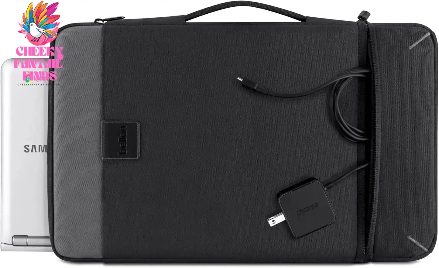Belkin Air Protect Carrying Case (Sleeve) for 11 Samsung, Acer, HP, Dell Chromebook, Notebook - Black Cheeky Fantail Finds