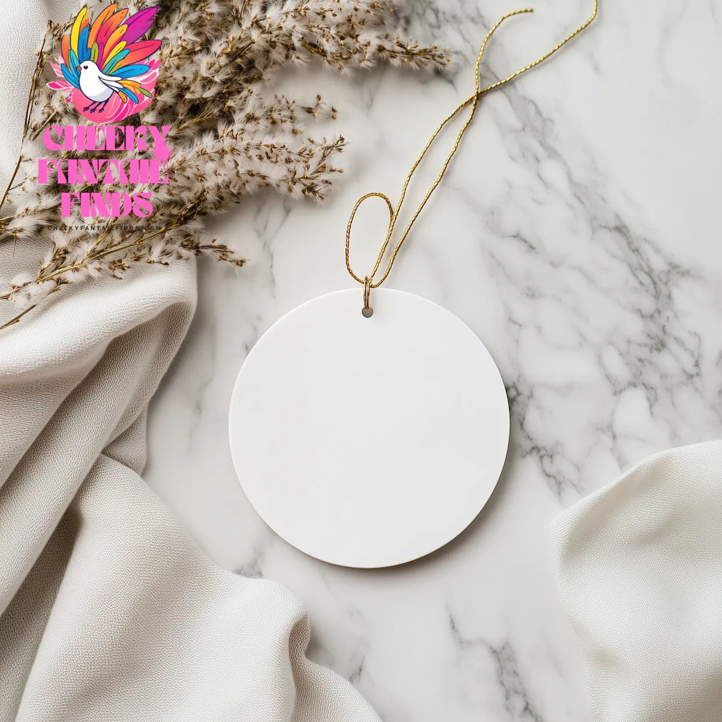 Best CFO Ever CFO Gifts Circle Ornament White Christmas CFO Ornament for Men Women Friends Family - Image 4