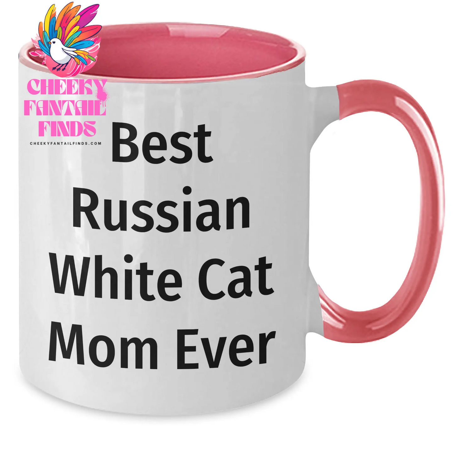 Best Russian White Cat Mom Ever Coffee Mug - Funny Two Tone Russian White Cat Gifts for Father's Day Unique Gifts from Daughter to Mom - Additional