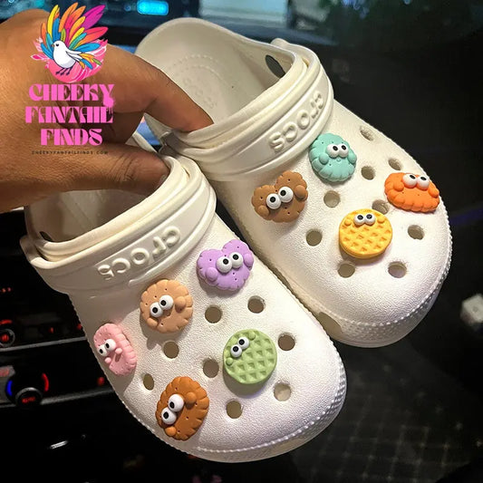 Biscuit Hole Shoes Accessories Shoe Buckle Diy Shoe Flower Decoration Accessories Cheeky Fantail Finds