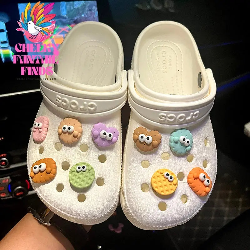 Biscuit Hole Shoes Accessories Shoe Buckle Diy Shoe Flower Decoration Accessories Cheeky Fantail Finds