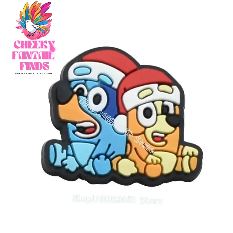 Bluey Bingo Chilli Shoe Charms Buckle Garden Clogs Decoration Sandals Anime Cartoon Slippers Accessories Children Christmas Gift Cheeky Fantail Finds