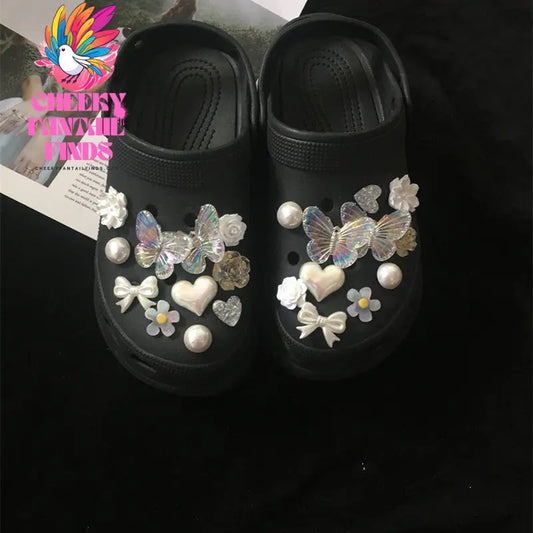 Butterfly Shoe Buckle Diy Decorative Card For Shoe Accessories Cheeky Fantail Finds