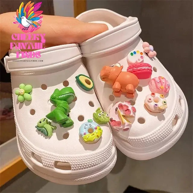 Buzz Lightyear Toy Three Eyed Monster Strawberry Bear Classic Cartoon Shoe Jewelry DIY Decorative Shoes Charm Set Shoe Buckles Cheeky Fantail Finds