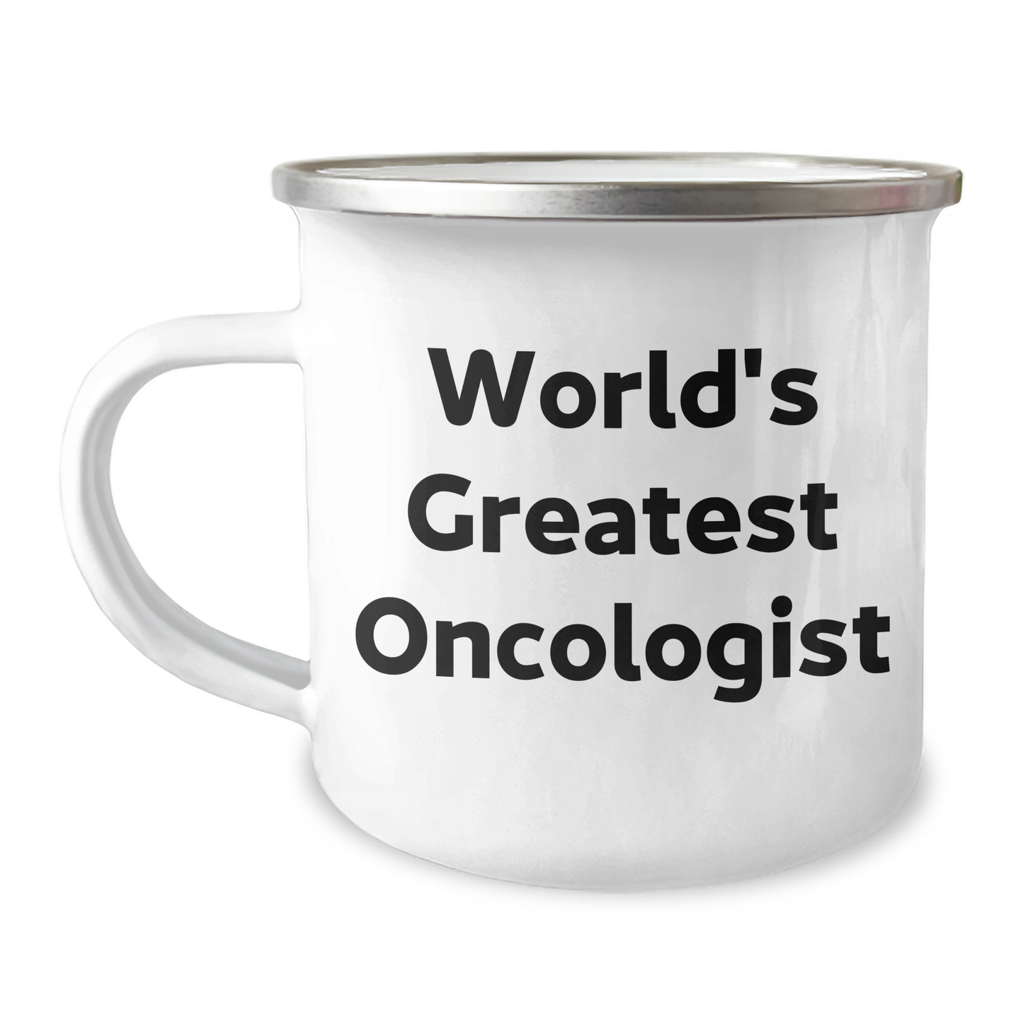 Funny World's Greatest Oncologist Gifts for Graduation, Camping Mug for Oncologist, 'World's Greatest' Quote, 12 oz Stainless Steel with Enamel Finish, Gifts from Friends and Family - Image 1