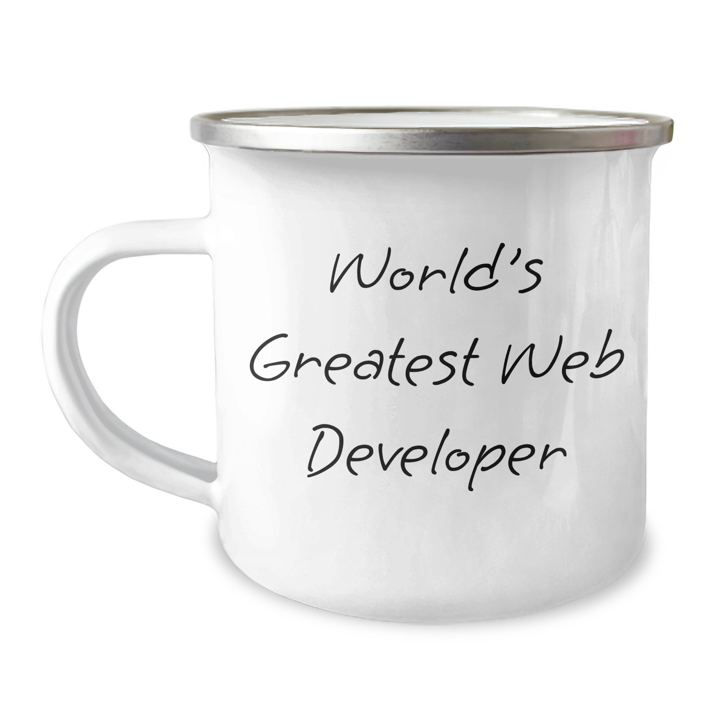 Funny World's Greatest Web Developer Gifts from Men to Family - Unique Camping Mug for Father's Day - Image 1