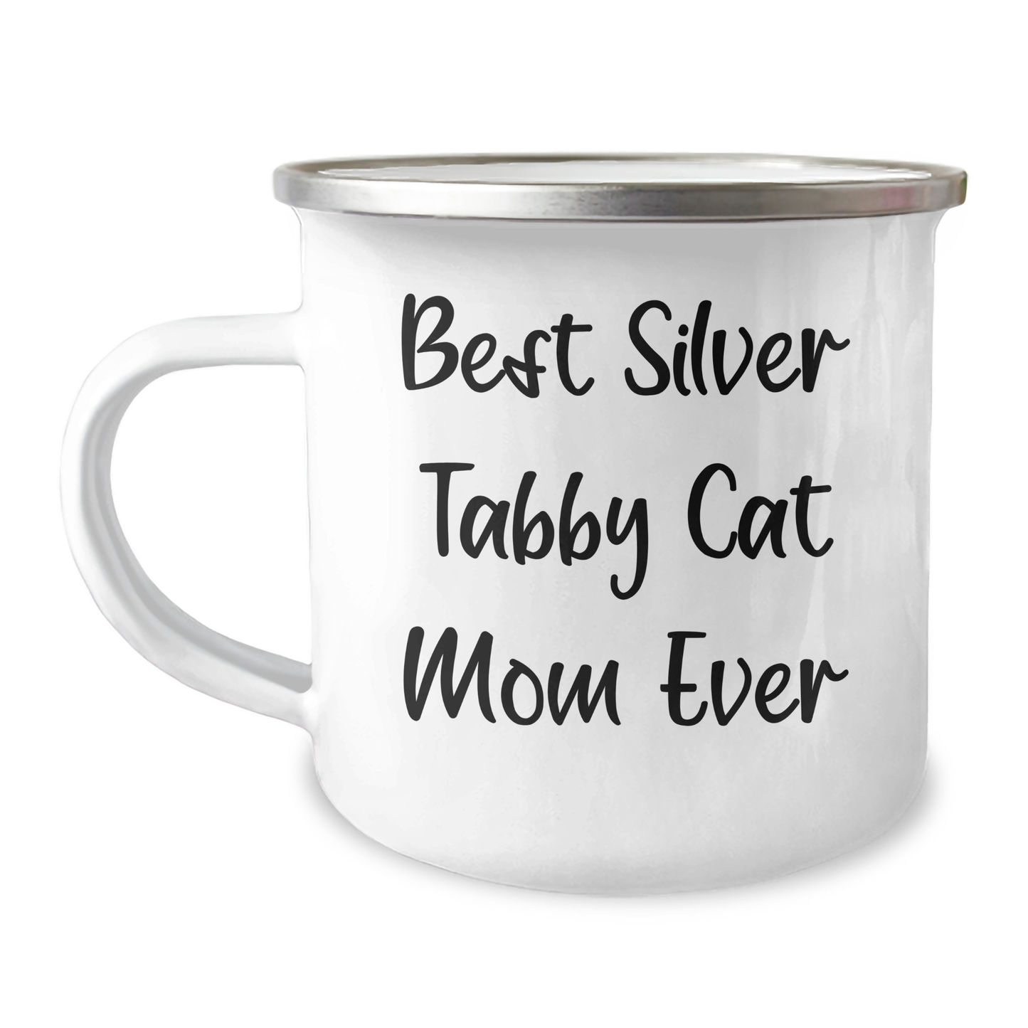 Best Silver Tabby Cat Mom Ever Gifts | Funny Silver Tabby Cat Camping Mug | Gifts For Silver Tabby Cat Lovers | Father's Day Unique Gifts From Son Daughter - Image 1
