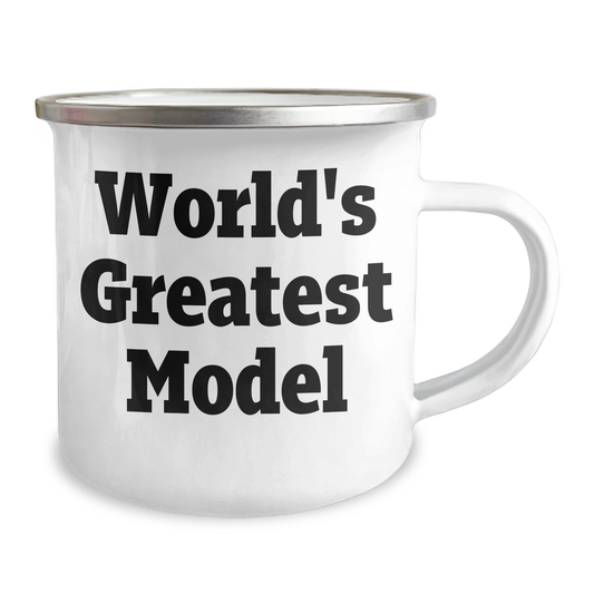 World's Greatest Model Gifts for Father's Day Stainless Steel Camping Mug, Funny Quote 'Make' Good Memories with Dad, Gifts from Family Friends, Unique Present for Him - Image 2