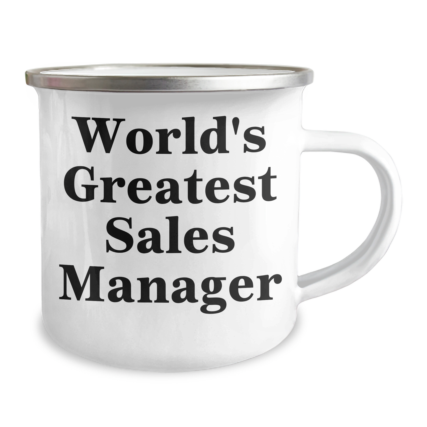 Funny Sales Manager Gifts, World's Greatest Sales Manager Camping Mug for Graduation, 'World's Greatest' Quote, Gifts from Friends, Gifts for Sales Manager - Image 2
