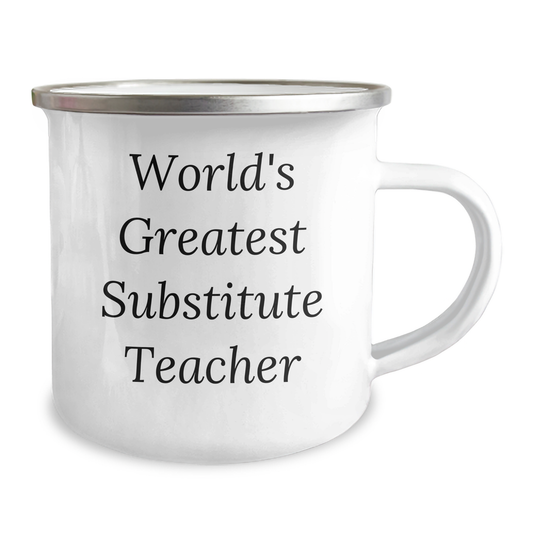 Gifts from Friends and Family, World's Greatest Substitute Teacher, Funny Camping Mug for Substitute Teacher, Father's Day Unique Gifts - Image 2