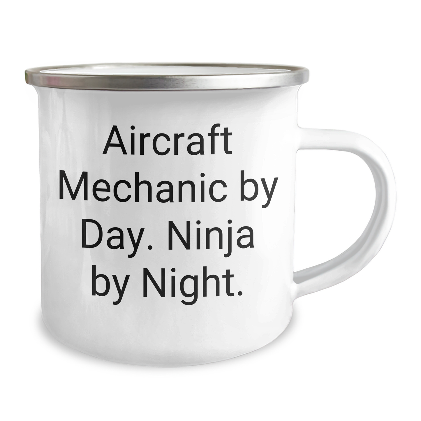 Aircraft Mechanic Gifts by Day, Ninja by Night Funny Camping Mug for Father's Day - Image 2
