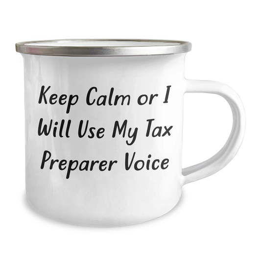 Tax Preparer Humor Camping Mug, Gifts from Family to Dad, Funny Quote for Father's Day - Image 2