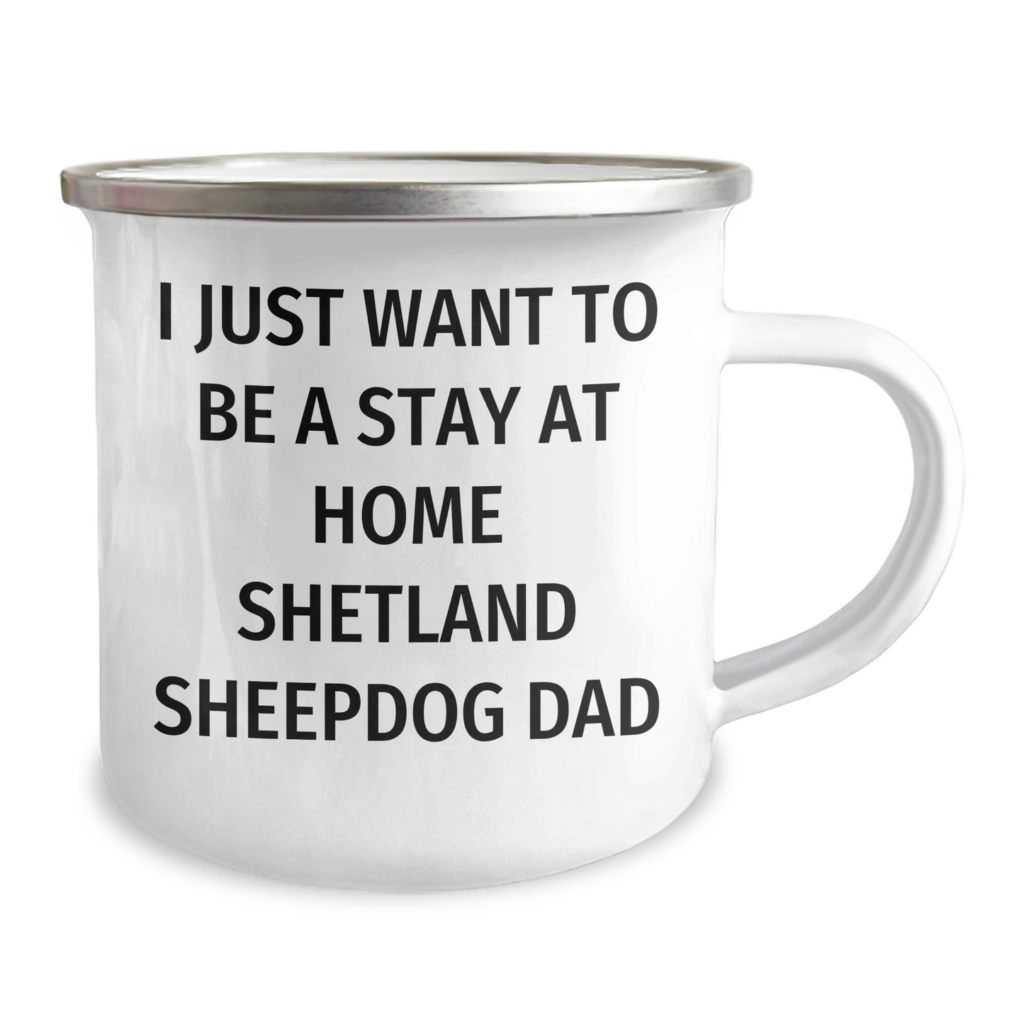 Funny Shetland Sheepdog Dad Quotes Gifts from Men to Dad on Father's Day, Camping Mug for Shetland Sheepdog Lovers - Image 2