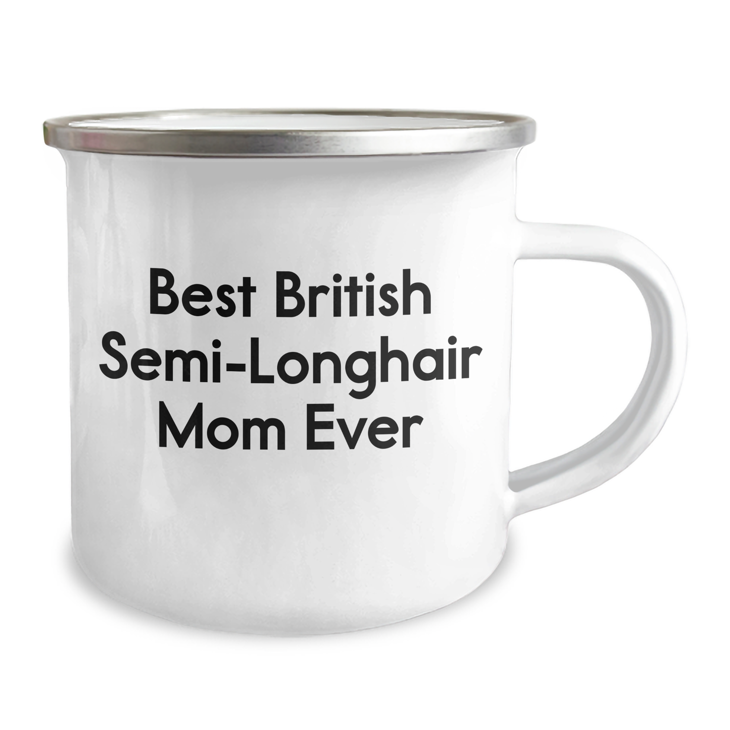 British Semi-Longhair Cat Mom's Gift Camping Mug, Best British Semi-longhair Mom Ever, Father's Day Unique Gifts, Gifts from Mother to Son, British Semi-Longhair Cat Lover - Image 2