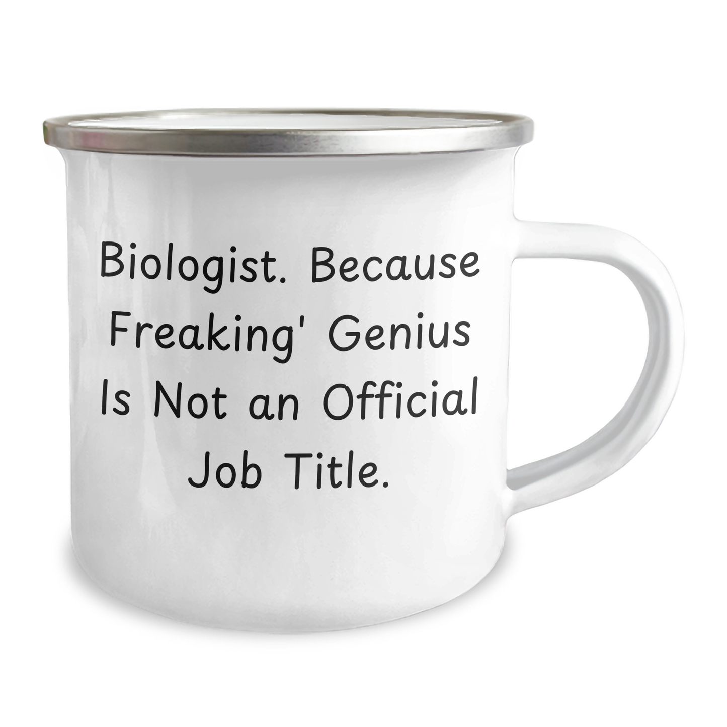 Funny Biologist Gifts for Men, Women, Friends, and Coworkers - Unique Camping Mug for Graduation - 'Biologist. Because Freaking' genius Is Not An Official Job Title.' - Image 2