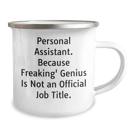 Personal Assistants' genius Unleashed Funny Camping Mug Gifts from Friends to Coworkers, Inspirational Quote for Graduation - Image 2
