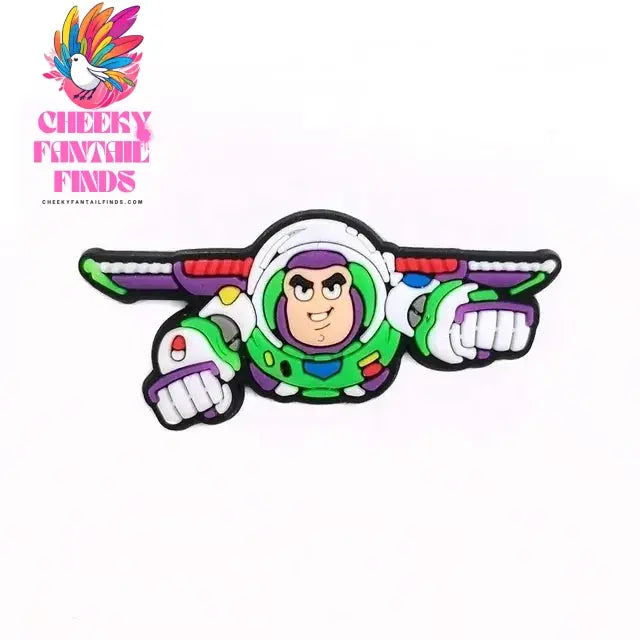CCF 1-20Pcs Cartoon Buzz Lightyear Shoes Buckle Cute Cartoon Diy Shoes Decoration Shoes Charm Accessories Summer Sandals Clog Cheeky Fantail Finds