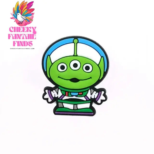 CCF 1-20Pcs Cartoon Buzz Lightyear Shoes Buckle Cute Cartoon Diy Shoes Decoration Shoes Charm Accessories Summer Sandals Clog Cheeky Fantail Finds