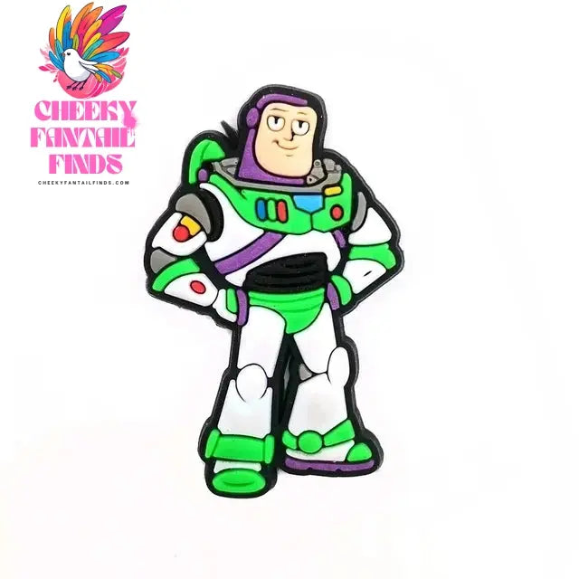 CCF 1-20Pcs Cartoon Buzz Lightyear Shoes Buckle Cute Cartoon Diy Shoes Decoration Shoes Charm Accessories Summer Sandals Clog Cheeky Fantail Finds