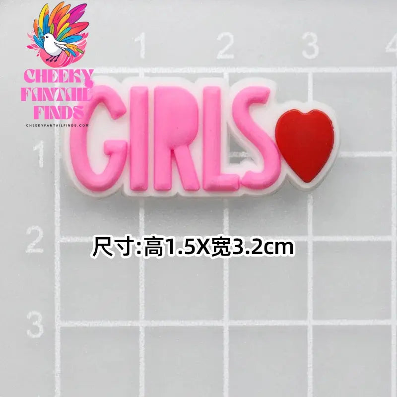 CCF 20P Cute Cartoon PVC Pink Fashion Barbie Shoe Flowers DIY Hole Shoes Sandals Charm Shoes Accessories Party Festival Gifts Cheeky Fantail Finds