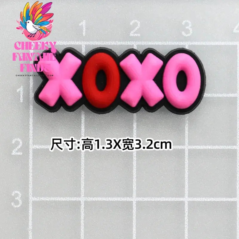 CCF 20P Cute Cartoon PVC Pink Fashion Barbie Shoe Flowers DIY Hole Shoes Sandals Charm Shoes Accessories Party Festival Gifts Cheeky Fantail Finds