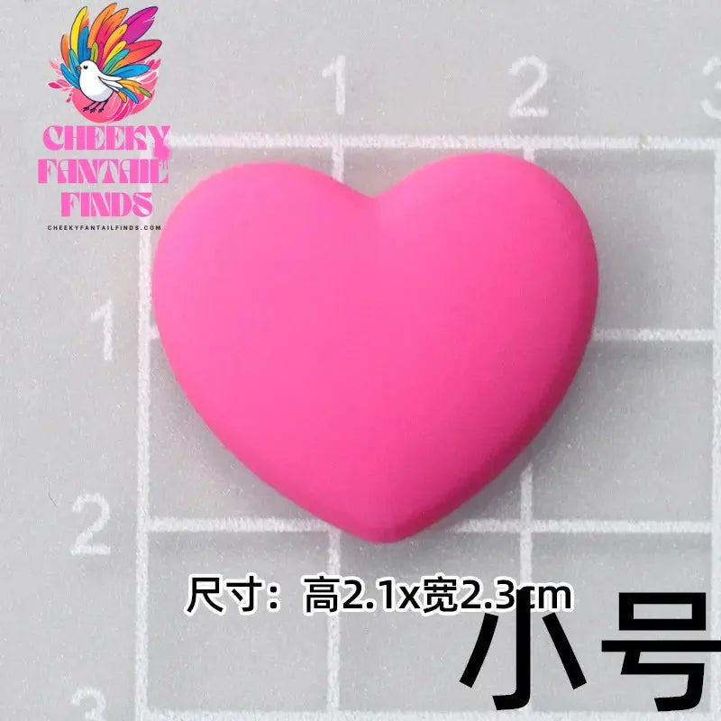 CCF 20P Cute Cartoon PVC Pink Fashion Barbie Shoe Flowers DIY Hole Shoes Sandals Charm Shoes Accessories Party Festival Gifts Cheeky Fantail Finds