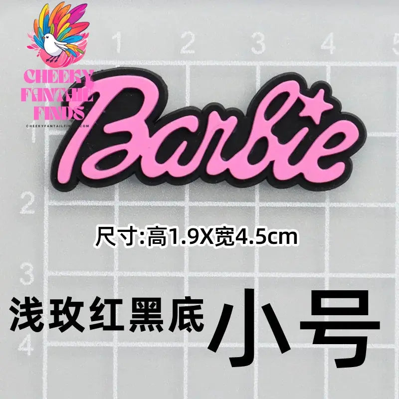 CCF 20P Cute Cartoon PVC Pink Fashion Barbie Shoe Flowers DIY Hole Shoes Sandals Charm Shoes Accessories Party Festival Gifts Cheeky Fantail Finds