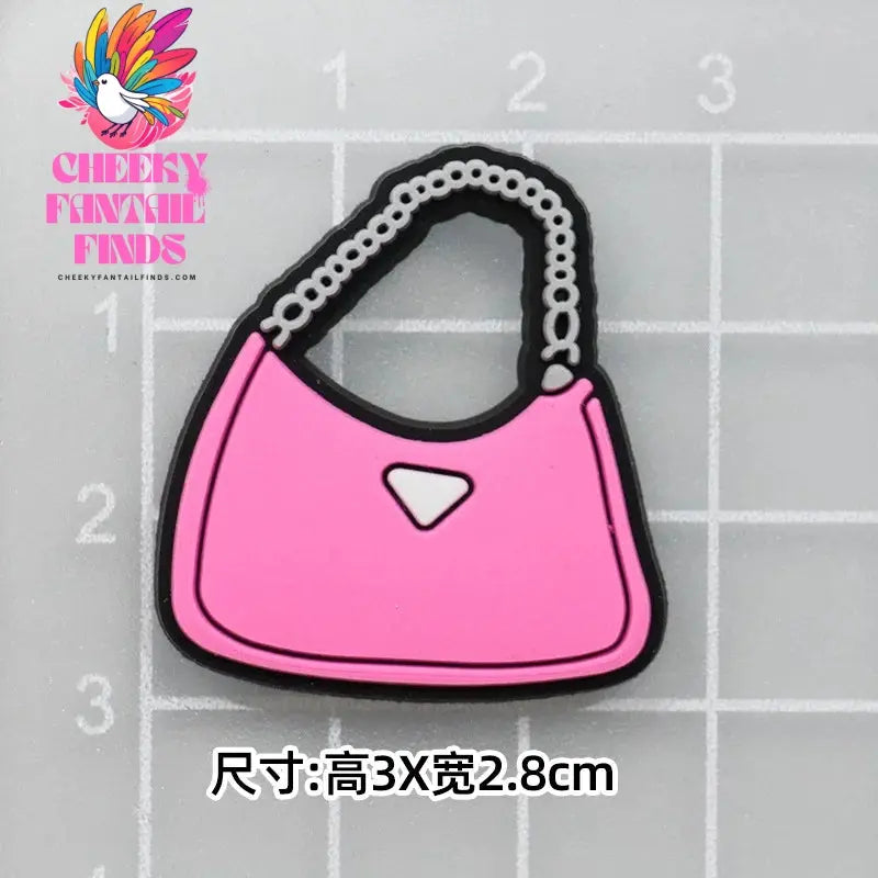 CCF 20P Cute Cartoon PVC Pink Fashion Barbie Shoe Flowers DIY Hole Shoes Sandals Charm Shoes Accessories Party Festival Gifts Cheeky Fantail Finds