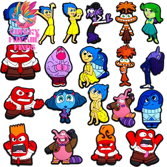 CCF 25 sets Cartoon Anime Shoe Charms Accessories PVC Shoe Decrations Wristband Buckle Kids X-mas Gifts Cheeky Fantail Finds